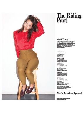 Original American Apparel Riding Pants in Camel/Brown